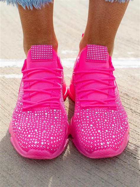 neon pink sneakers women.